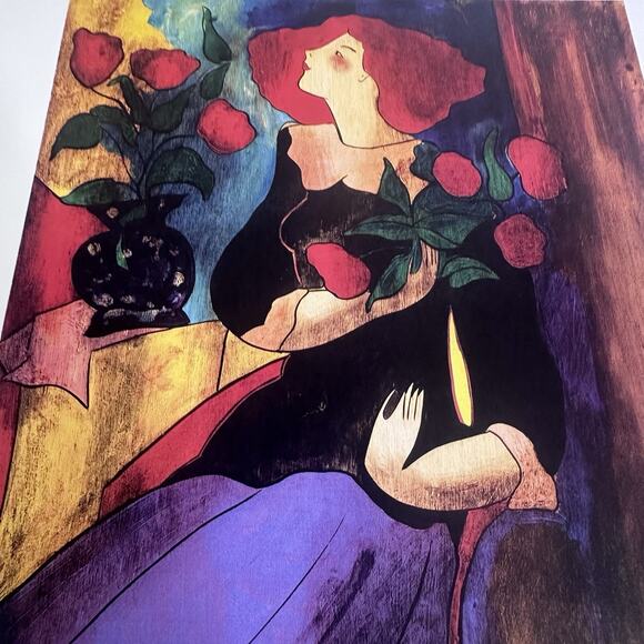 LINDA LE KINFF 2015 Seriolithograph MAGALI AU BOUQUET Park West Gallery COA - Picture 4 of 7